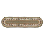 Pinecone & Needles Braided Rug - 2 x 8