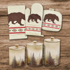 Tribal Bear Forest 13 Pc Canister & Kitchen Linen Set
