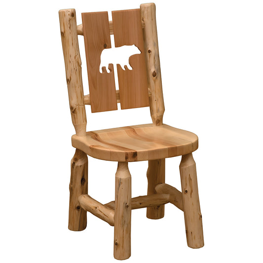 Log Cut-Out Side Chair - Bear