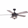 Rustic Oak Ceiling Fan