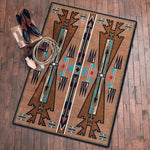 Horse Thieves Turquoise Rug - 3 x 4