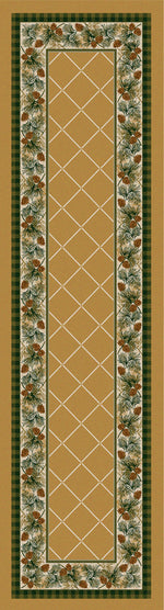 Evergreen Light Maize Rug - 2 x 8