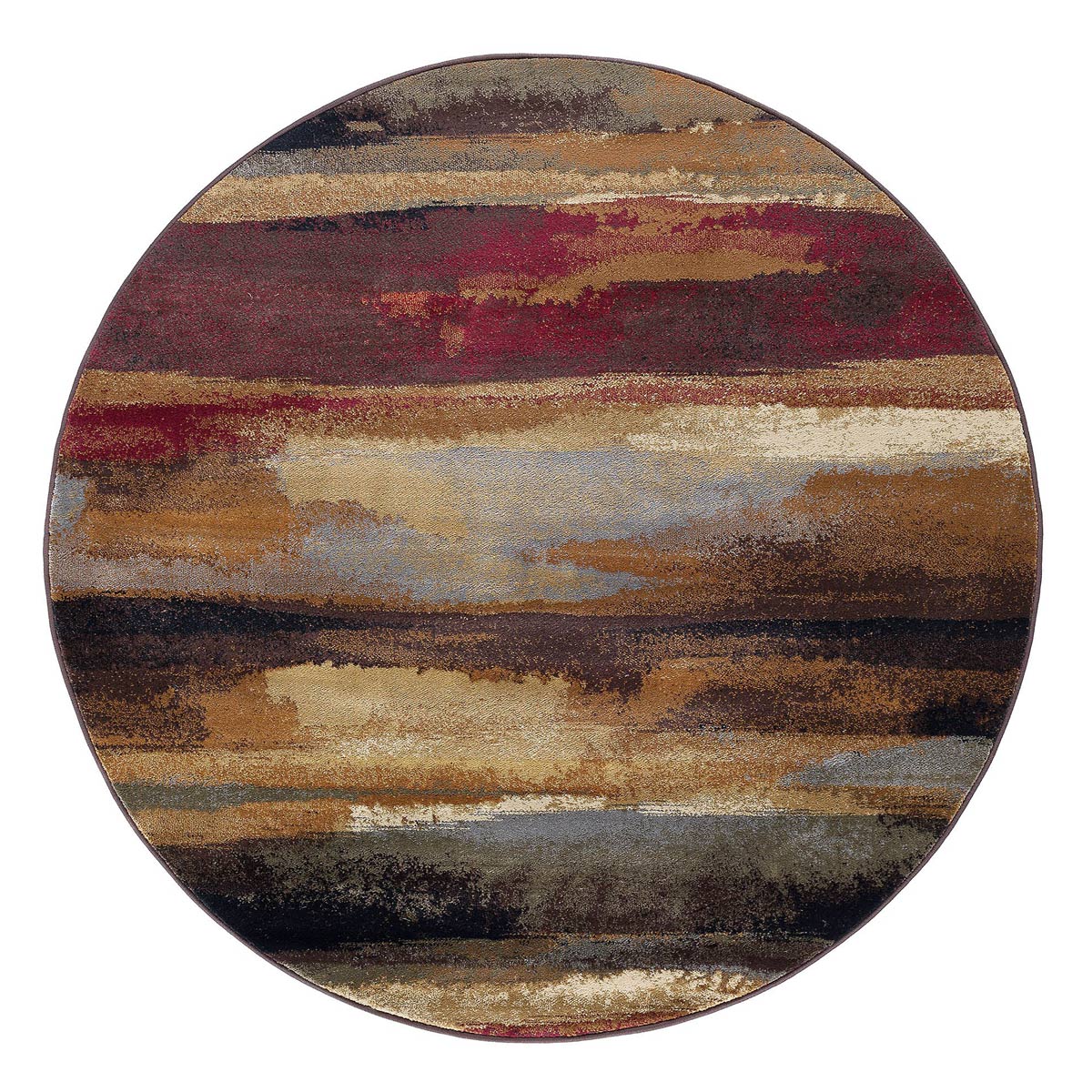 Rustic Landscape Rug - 8 Ft. Round