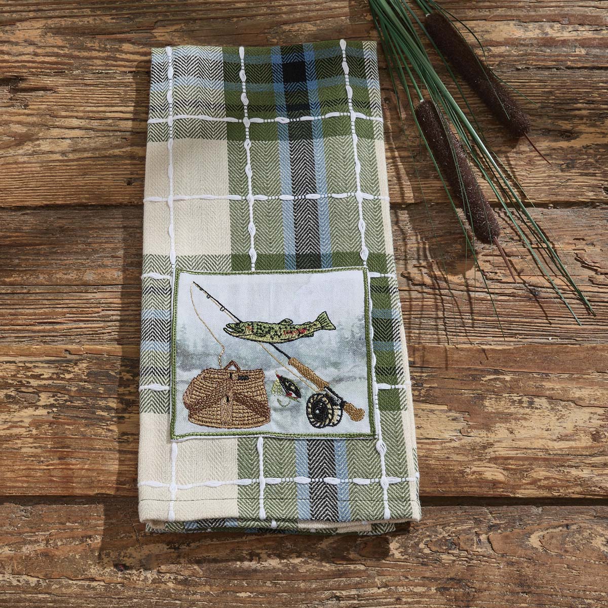 Trout Fishing Dishtowels - Set of 4