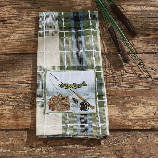Trout Fishing Dishtowels - Set of 4