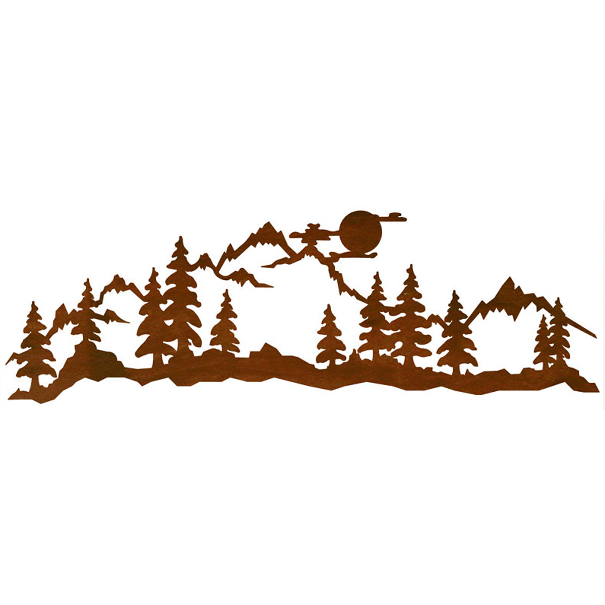 Moonrise Mountain Wall Art - 57 Inch