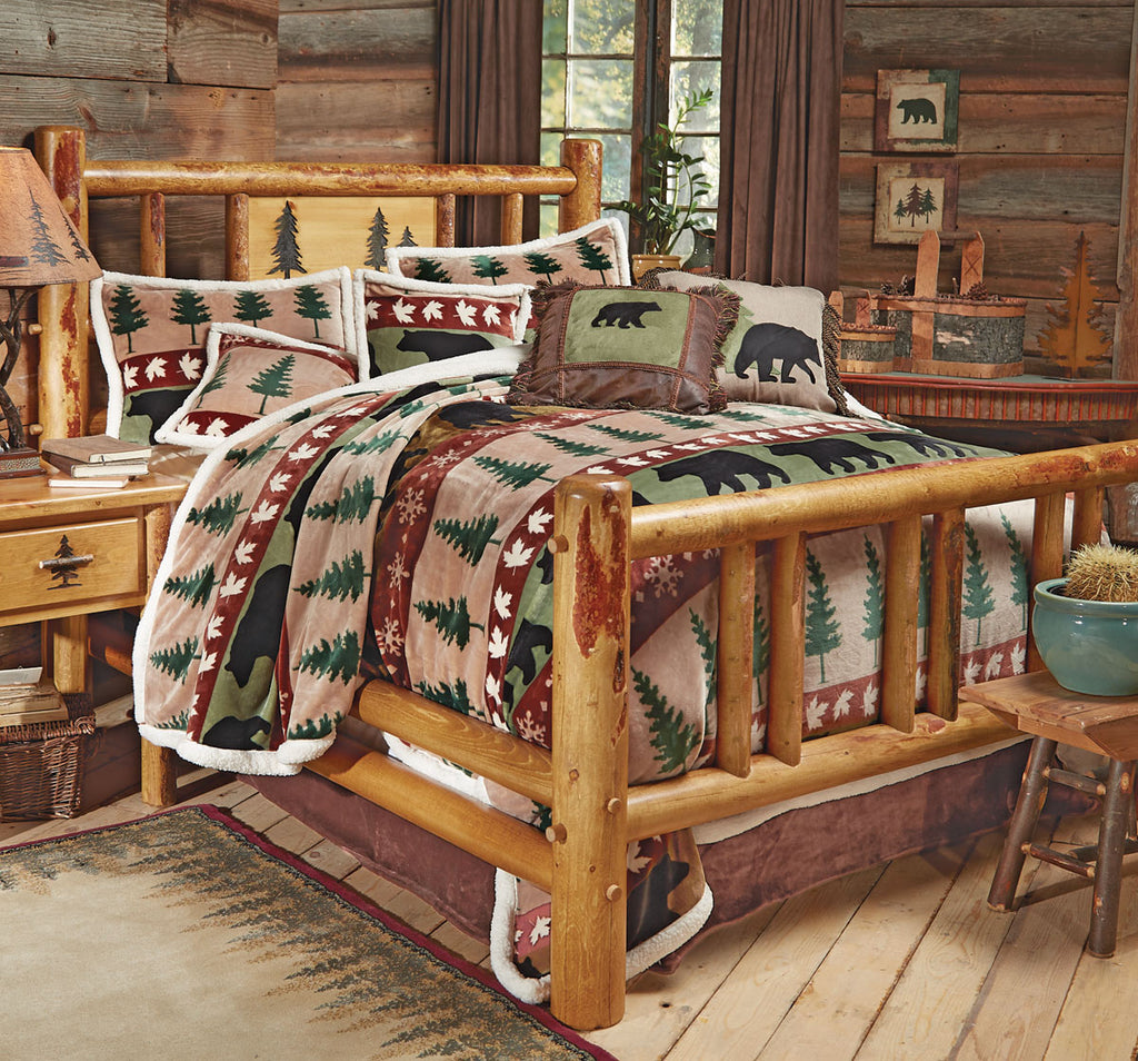 Rocky Mountain Log Bed - Twin