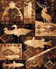 Hunt & Fish Blocks Rug - 8 x 10