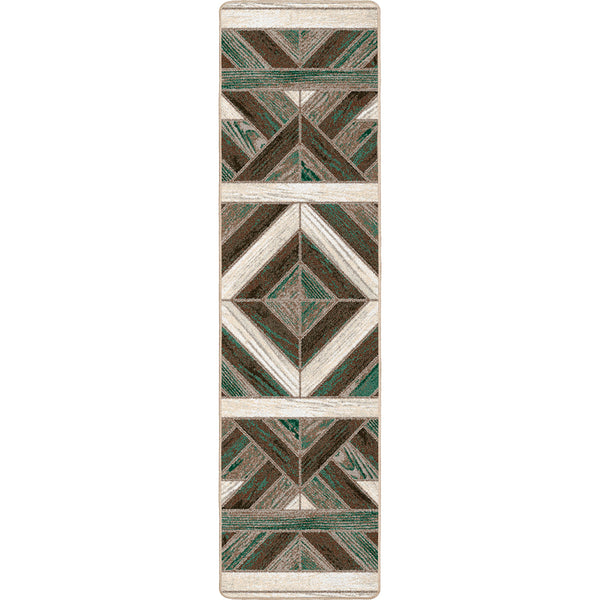 Western Barnwood Rug - 2 x 8