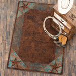 Lone Star Turquoise Rug - 2 x 8