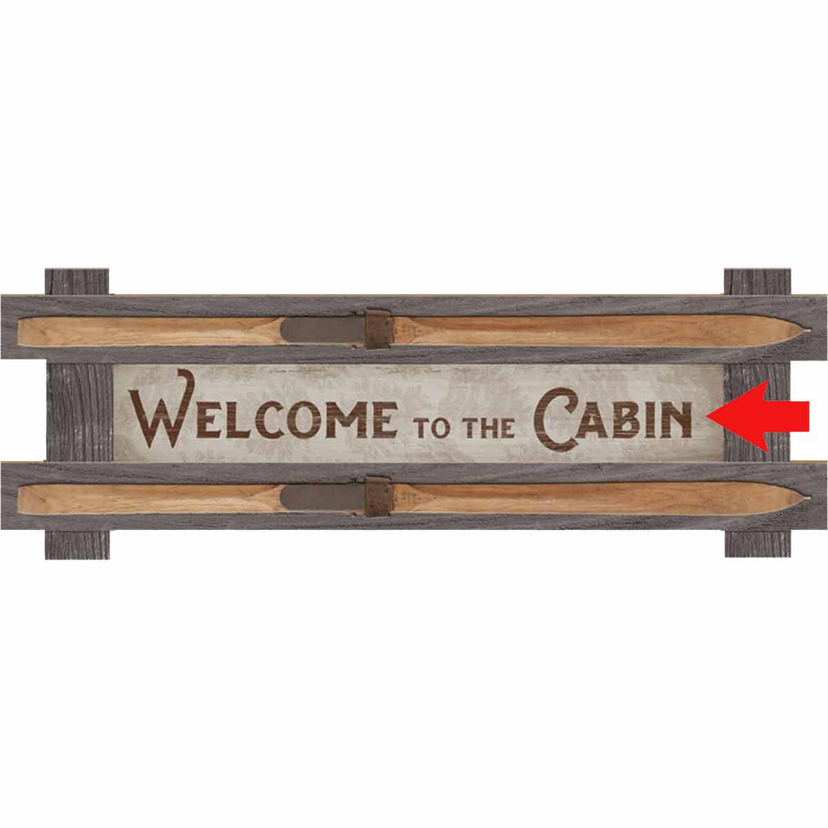 Cabin Personalized Wood Sign - Light Background