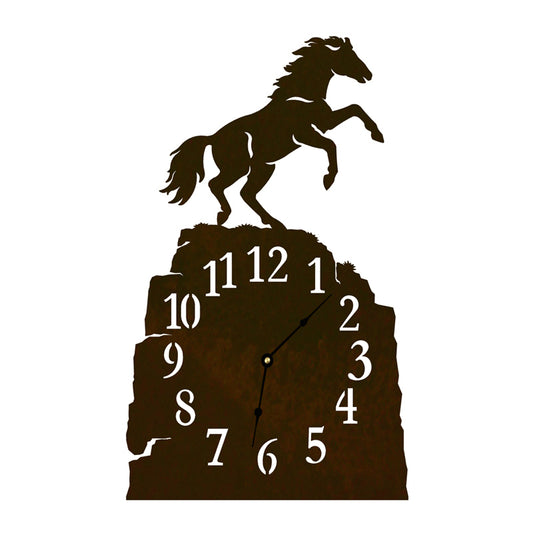 Rearing Horse Table Clock