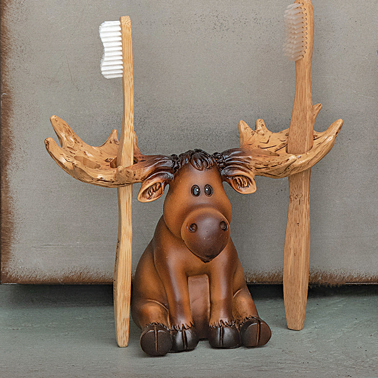 Mountain Moose Toothbrush Holder