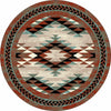 Southwest Sawtooth Rug - 8 Ft. Round