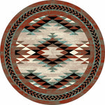 Southwest Sawtooth Rug - 8 Ft. Round