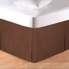 Brown Tailored Bedskirt - Twin