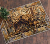 Fern Bears Rug - 5 x 7