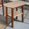 Kingston Oval End Table - Weatherwood & Tudor Brown