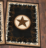 Lone Star Riders Black Rug - 8 x 10