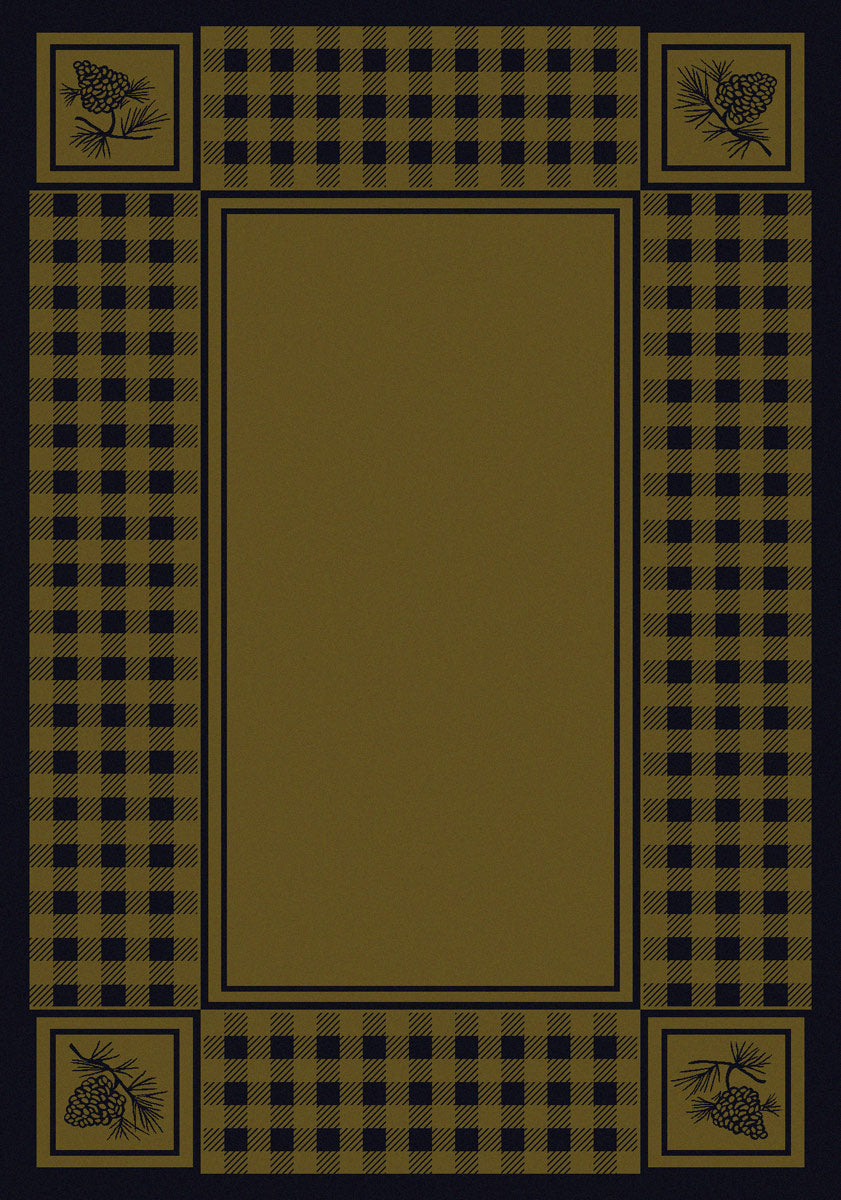 Pine Refuge Green Rug - 5 x 8