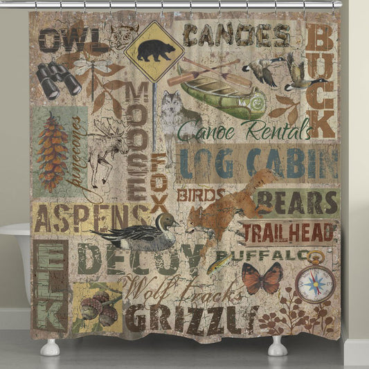 Camp Life Shower Curtain