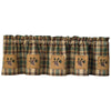 Evergreen Plaid Lined Valance