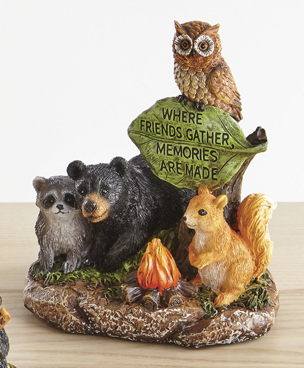 Fireside Wildlife Friends Sculpture