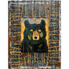 Firefly Black Bear Art Wall Hanging