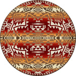 Teton Spirit Bonfire Rug - 8 Ft. Round