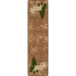 Pine Gulch Moose Rug - 2 x 8