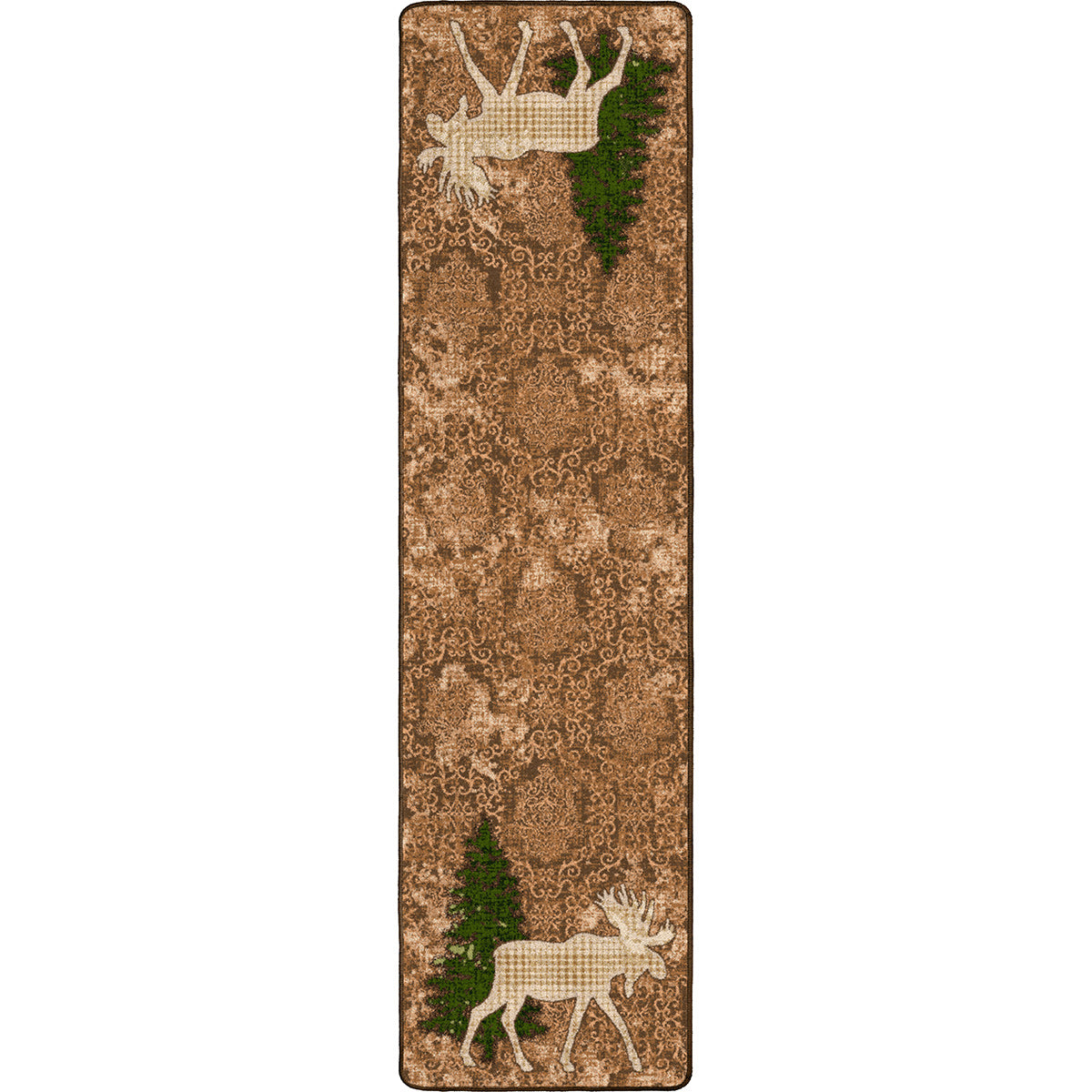 Pine Gulch Moose Rug - 2 x 8
