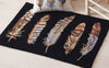 Twilight Feathers Hooked Wool Rug