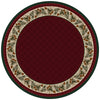 Evergreen Burgundy Rug - 8 Ft. Round