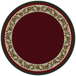 Evergreen Burgundy Rug - 8 Ft. Round