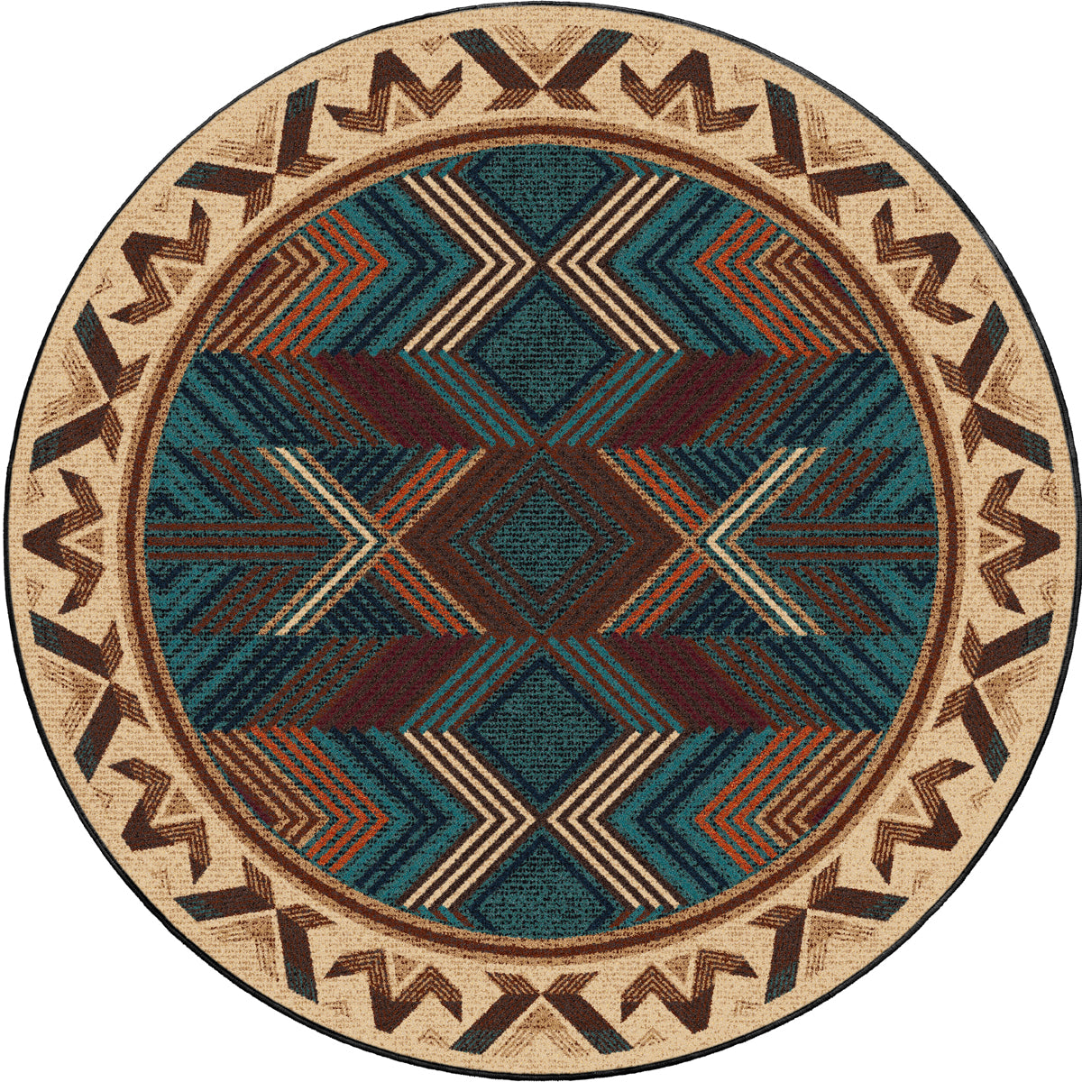 Aztec Mesa Rug - 8 Ft. Round
