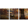 Personalized Lake Lodge Stretched Canvas Triptych - Small