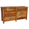 Barnwood Round Leg 6 Drawer Dresser