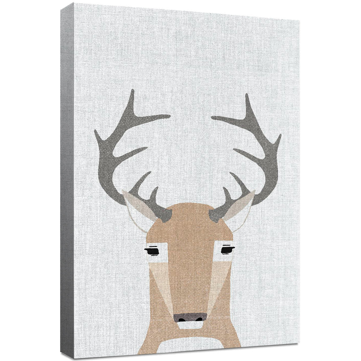 Minimalist Deer Canvas Art