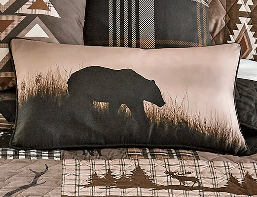 Shadow Bear Accent Pillow