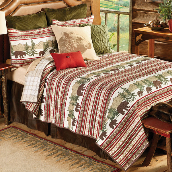 Bear Journey Quilt Bed Set - Queen