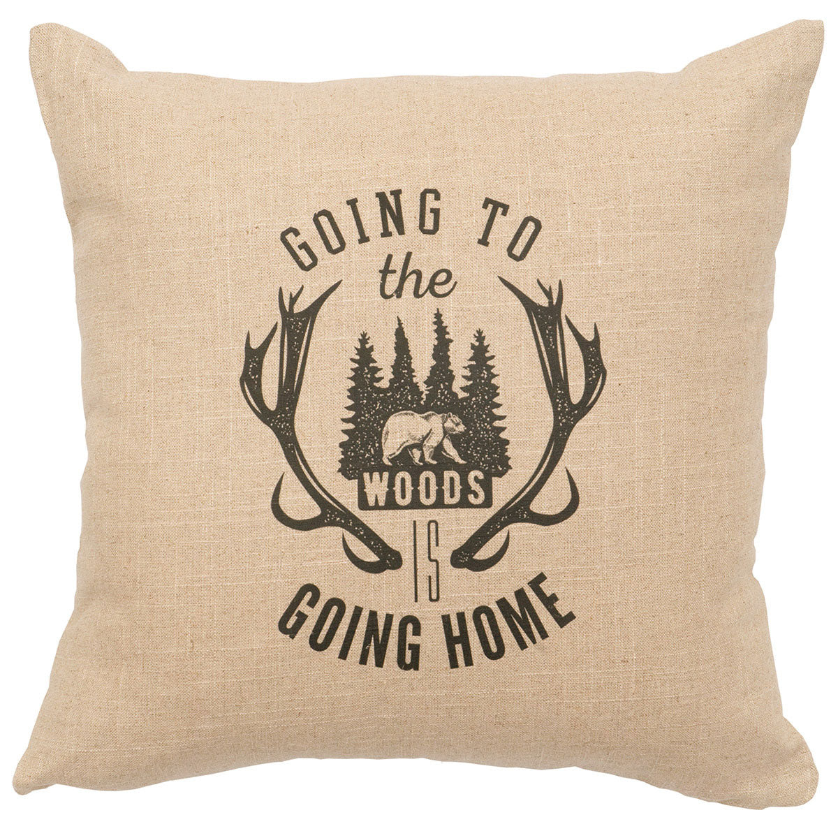 Natural Going to the Woods Pillow