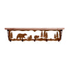 Bear Family 34 Inch Pine Hook Shelf