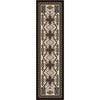 Double Cross Blue Rug - 2 x 8