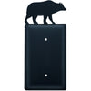 Wrought Iron Bear Single Electrical Cover