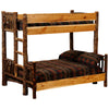 Hickory Twin/Full Bunk Bed - Ladder Right