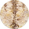 Gold-Speckled Cowhide Rug - 8 Ft. Round