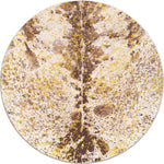 Gold-Speckled Cowhide Rug - 8 Ft. Round