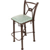 Coronado Counter Stool - Plain with Tacks Turquoise