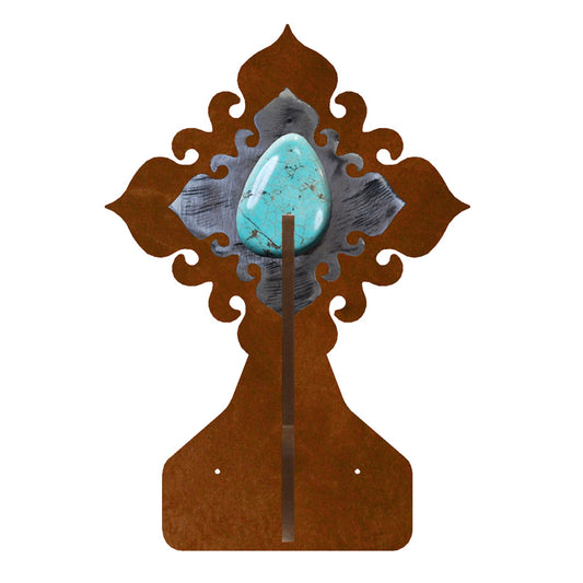 Turquoise Stone Double Hook