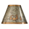 Bear & Pine Rustic Metal Lampshade - 12 Inch